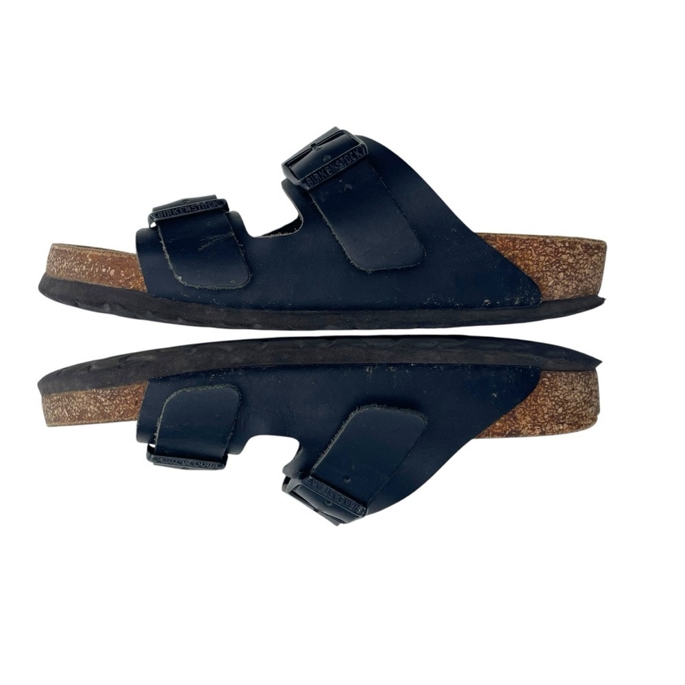 Birkenstock Arizona sandals leather buckle black 5.5 - Picture 6 of 8